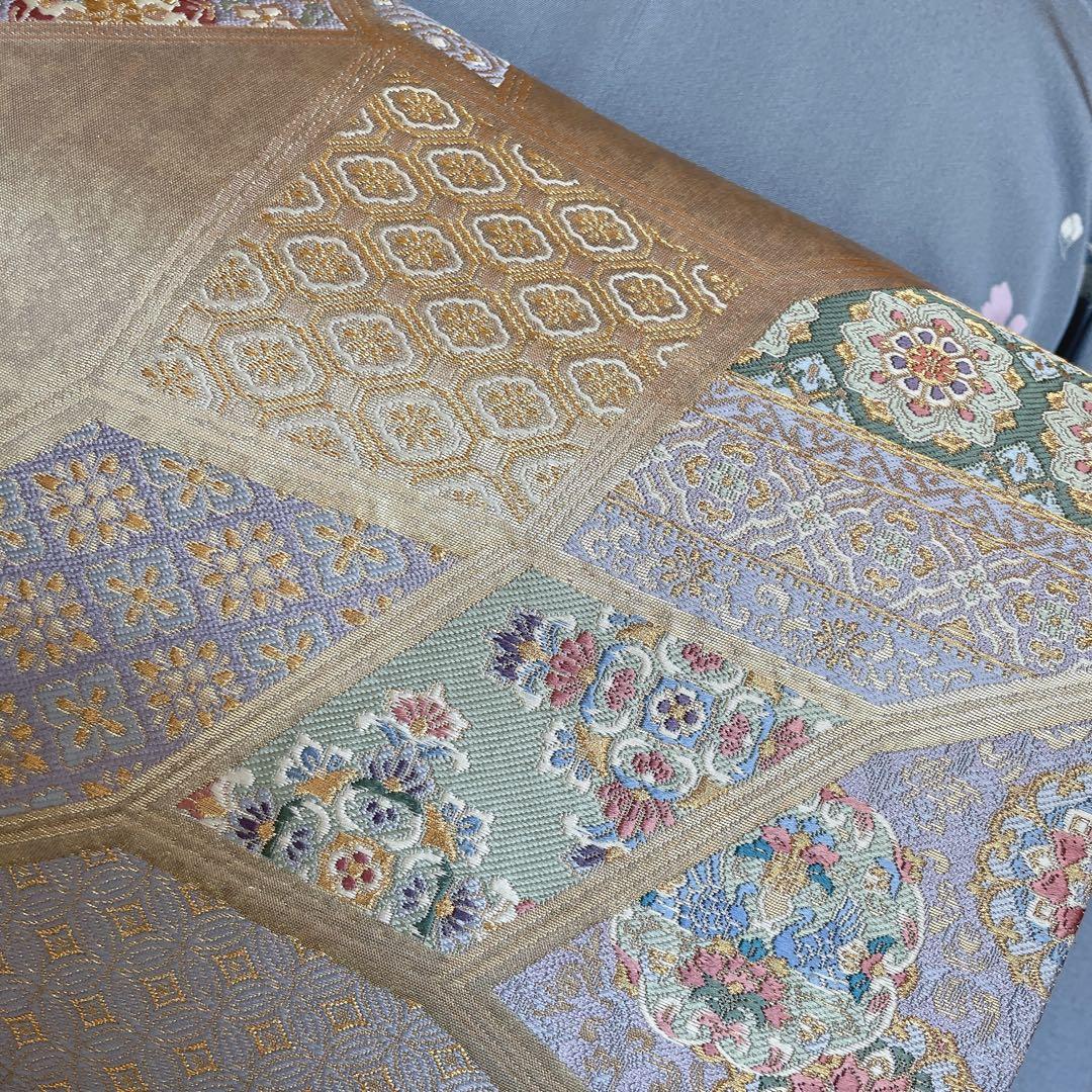 訪問着　フルセット　枝垂れ桜　上品な控えめ　華々　着物　付け下げ　Q1