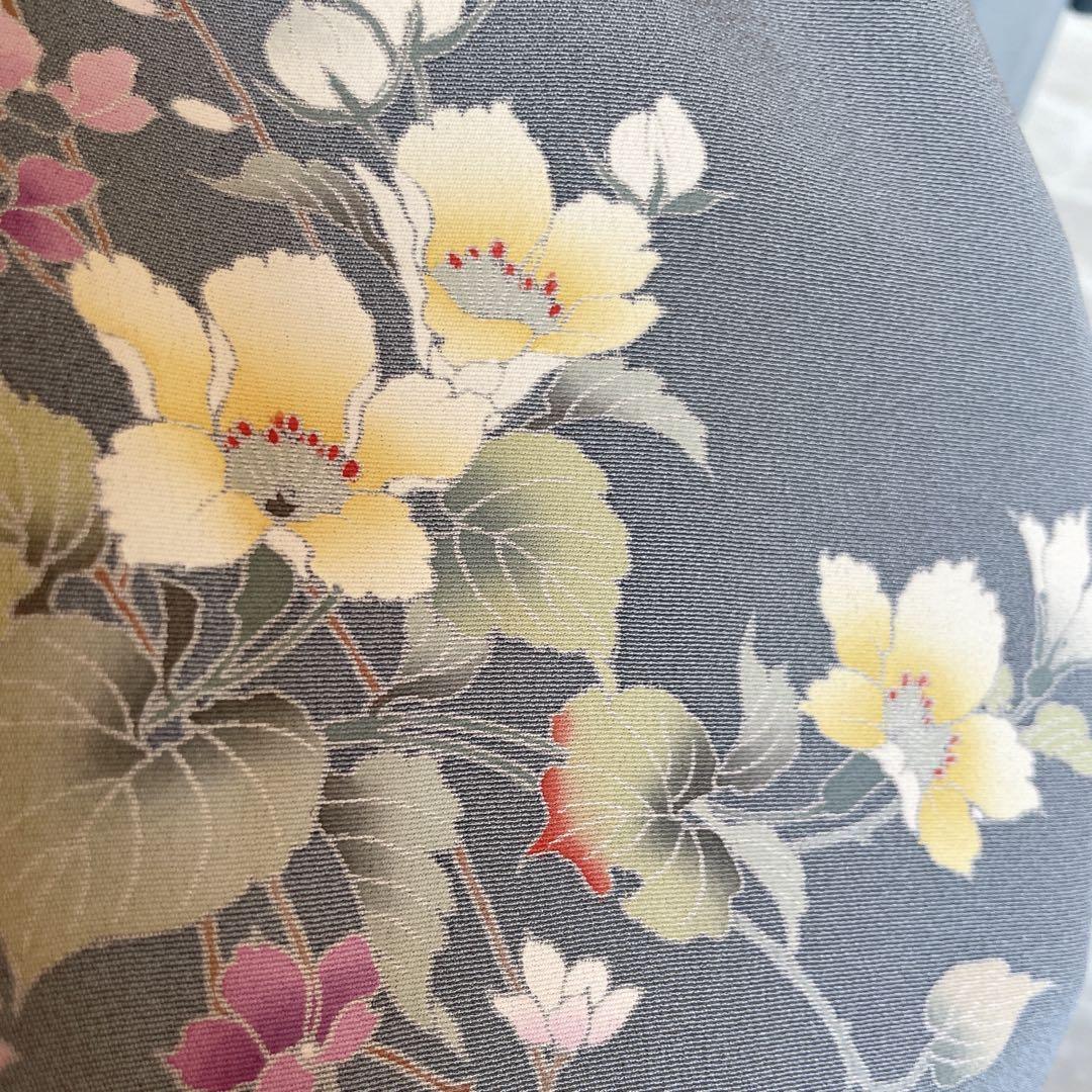 訪問着　フルセット　枝垂れ桜　上品な控えめ　華々　着物　付け下げ　Q1