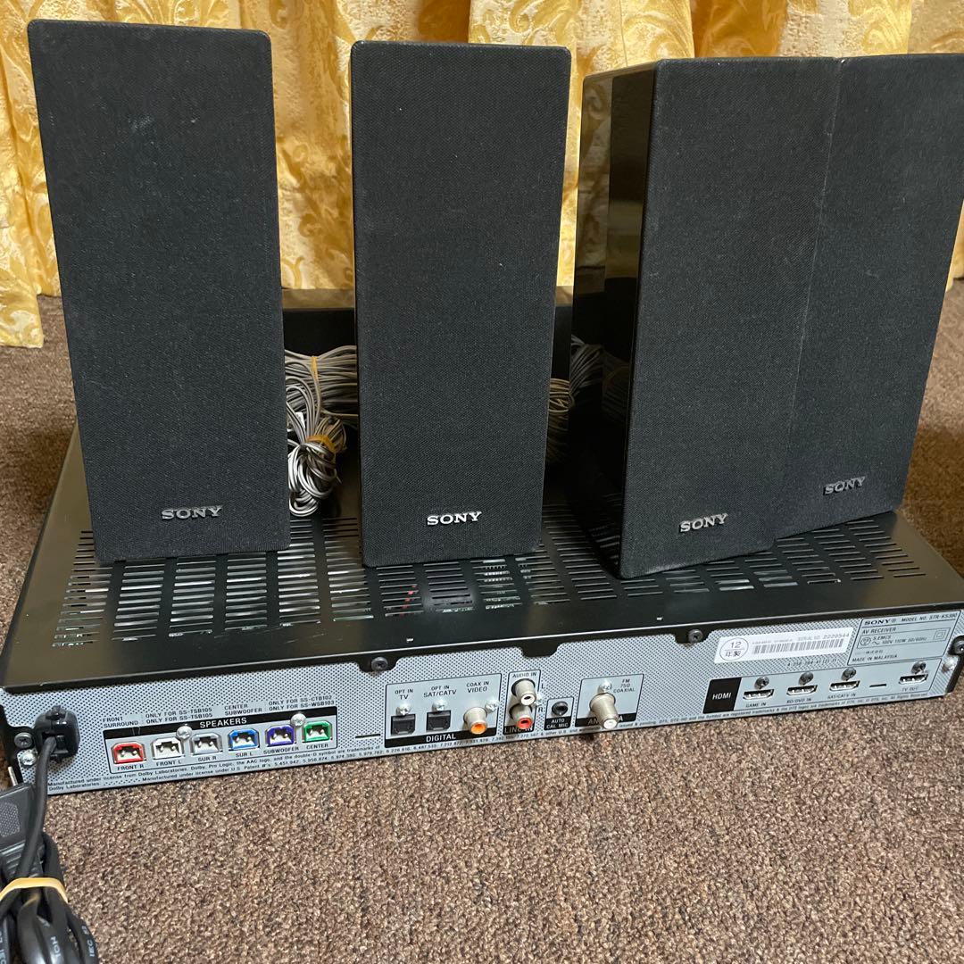 早い者勝ち　SONY 5.1ch ホームシアターシステム STR-KS380