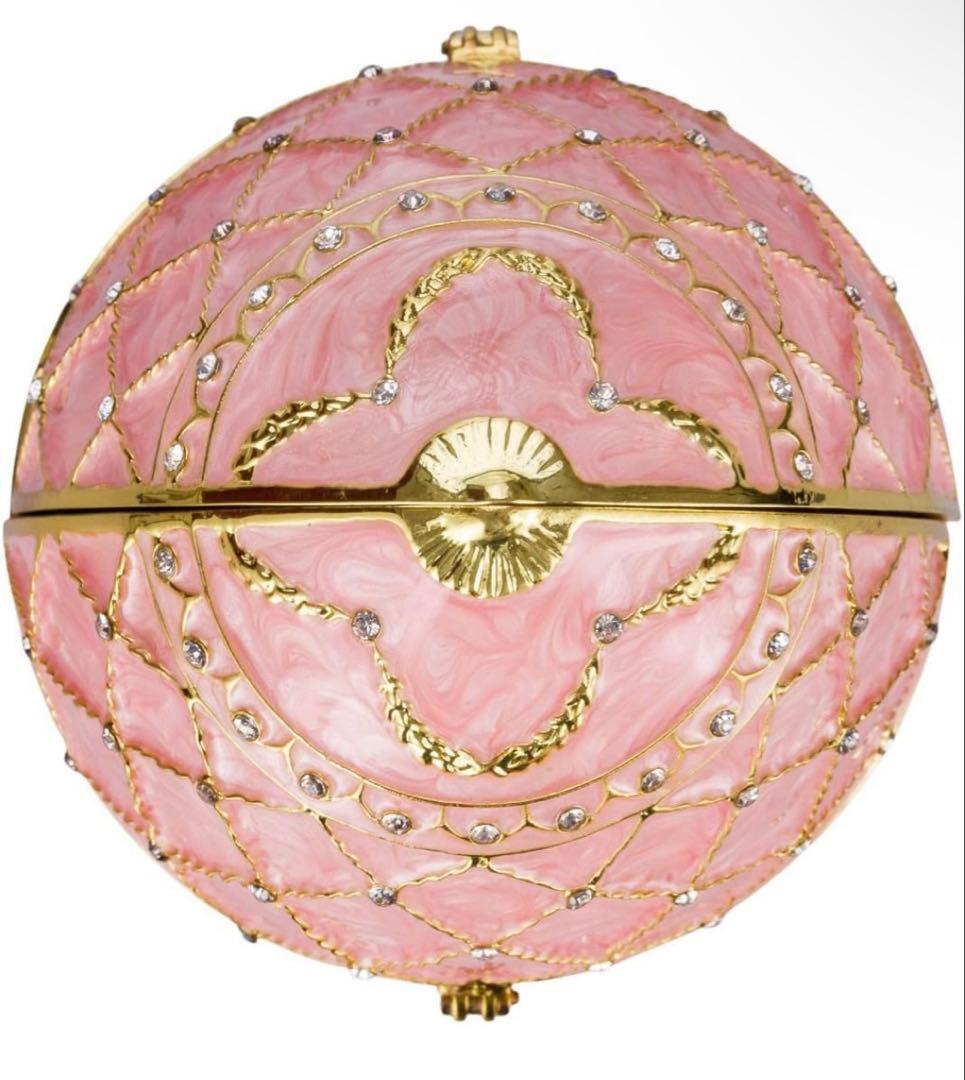 ファベルジェ インペリアルイースターエッグ風 オルゴール 白鳥 (17cm)