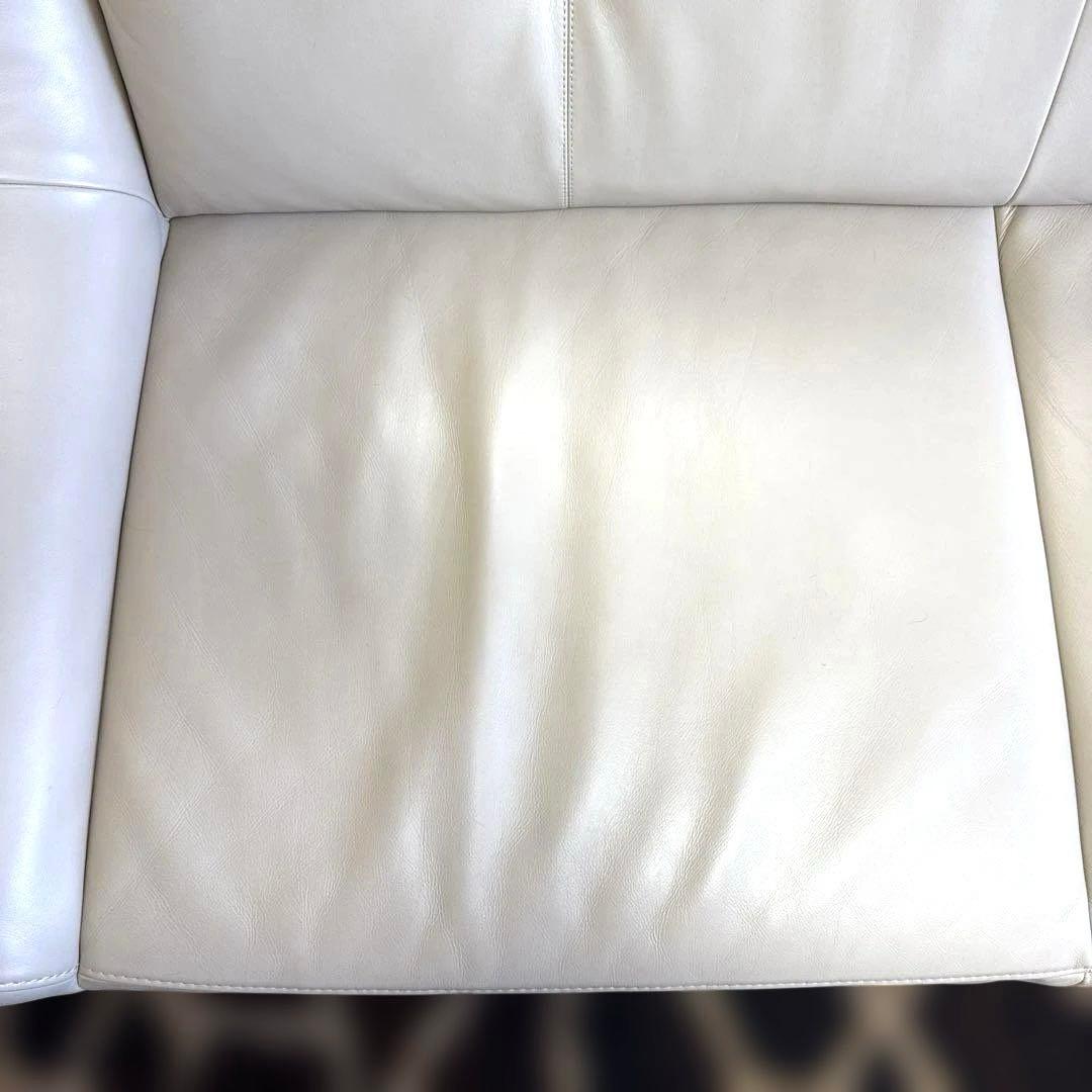 【美品】定価65万円 カリモク 本革ソファ ZU46 2点セット 高級家具