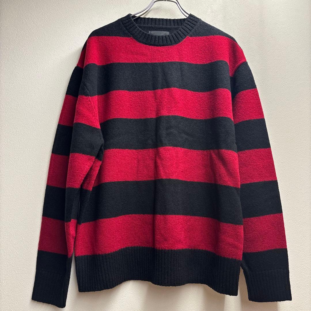 m*o様 ☆ ナンバーナイン L 赤黒ボーダー 06期風 カートコバーン ニット