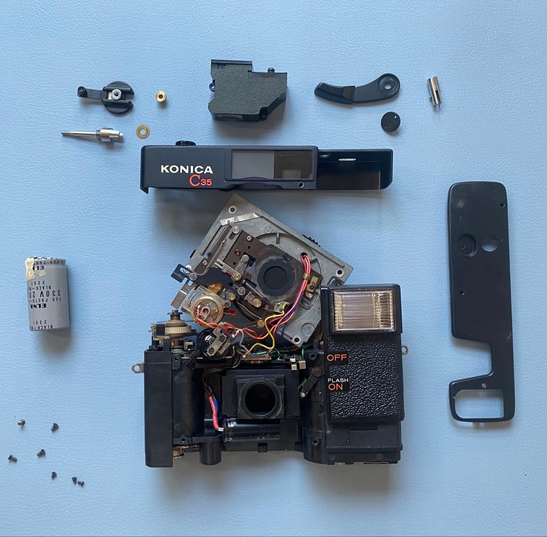 【作動保証1ヶ月】　整備済、完動品/ コニカ Konica C35 EF