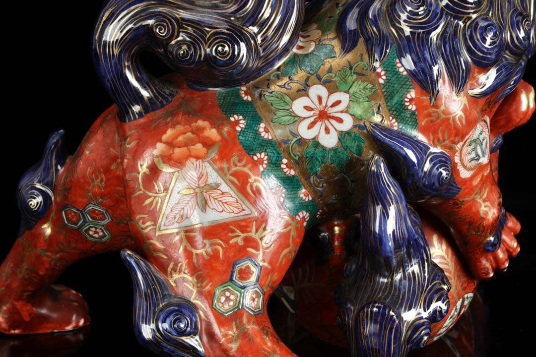 絡み獅子 戯れ獅子 狂い獅子 獅子 置物 縁起物 厄除 魔除 古美術 骨董品