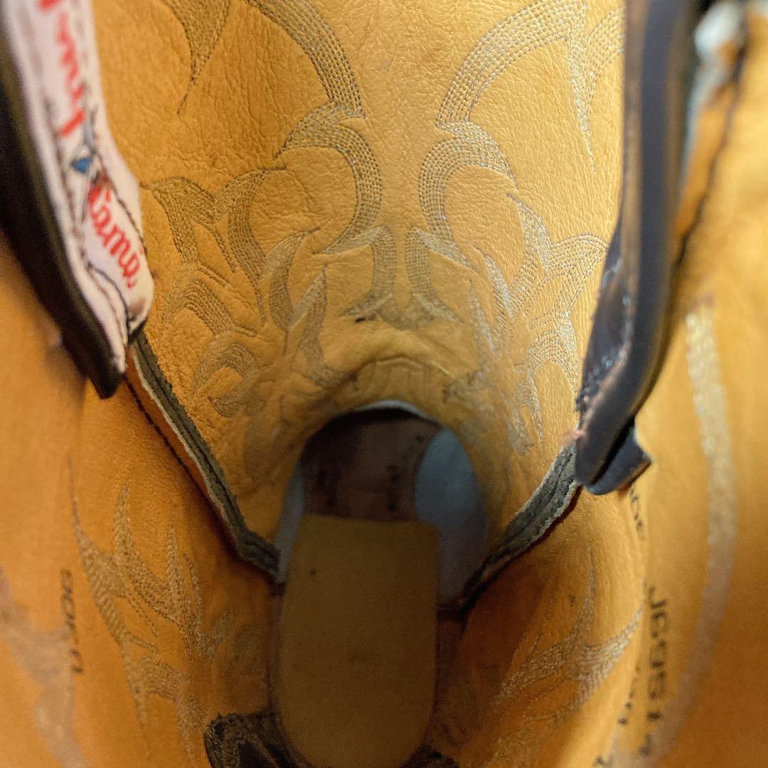 美品 トニーラマ ウエスタンブーツ 星コンチョ ブラウン 27 US9 USA