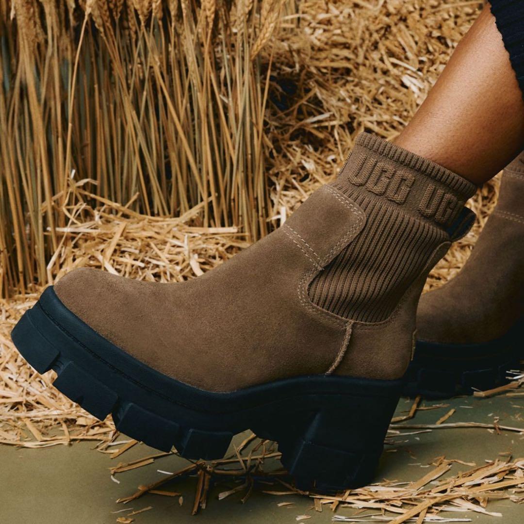 UGG ブルックリン チェルシー 厚底 Hickory 23cm