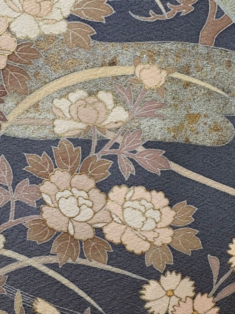 専用3000円引4点フルセット　正絹訪問着　袋帯　帯揚げ　帯締め袋帯リバーシブル