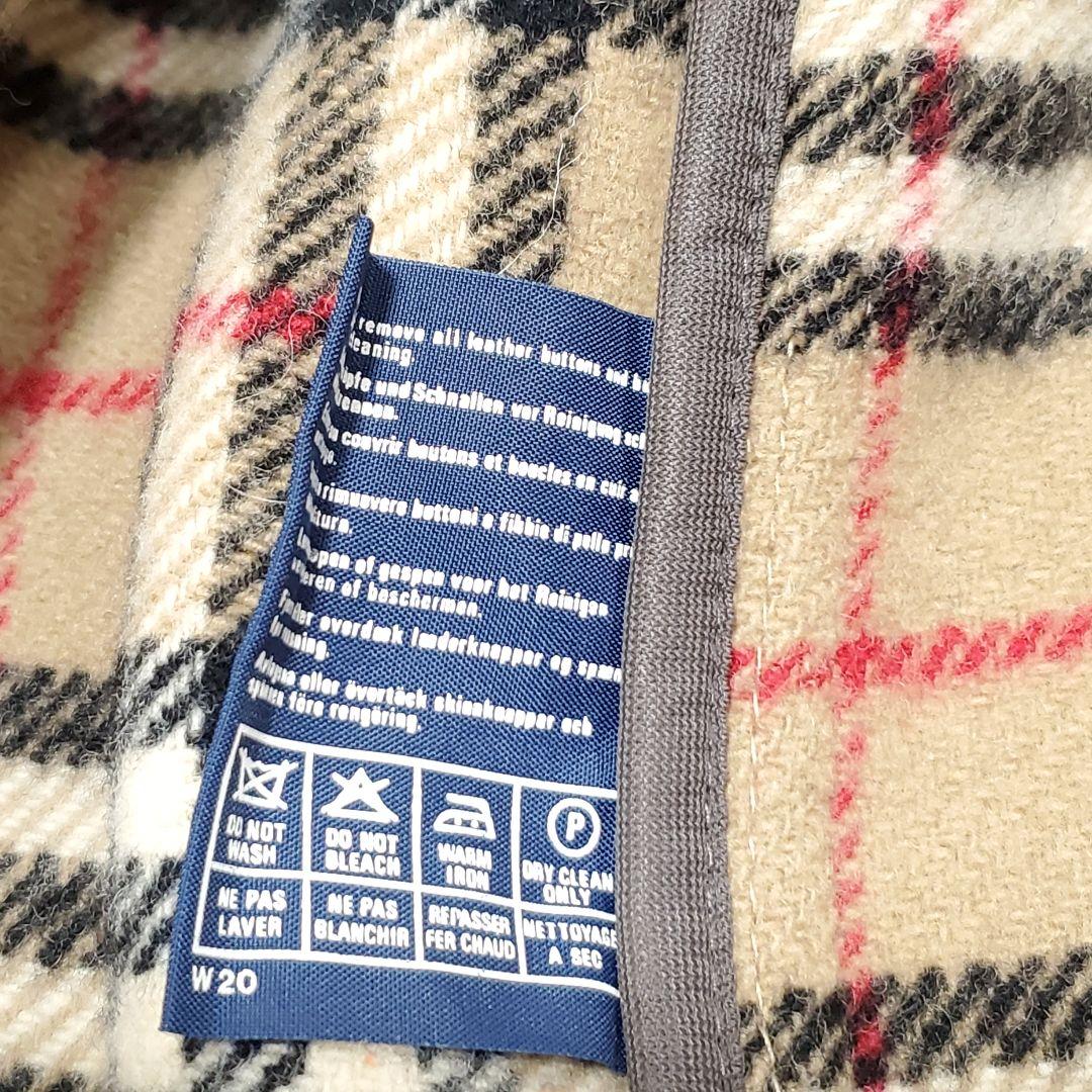美品✨バーバリー ノバチェック ダッフルコート ロング 英国製 キャメル