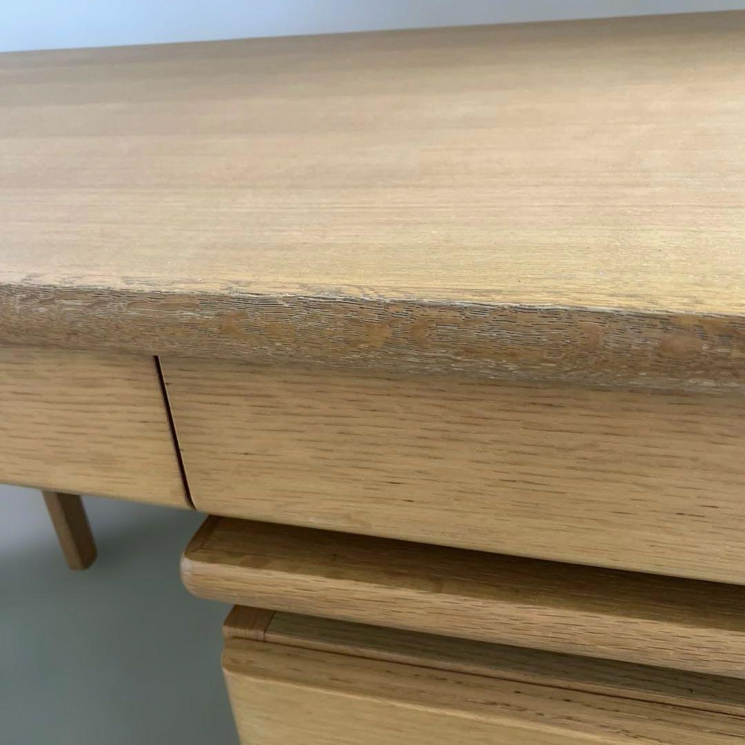 カリモク　学習机①机のみ『①と②ワゴン引き出し2点セット』