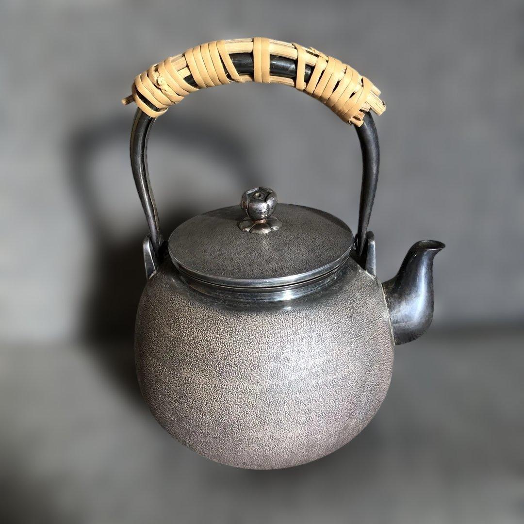 純銀製　湯沸