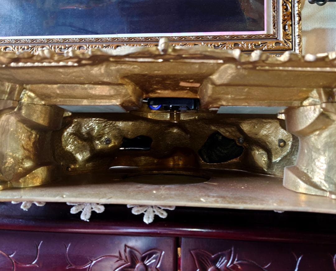 イタリア製置時計 インペリアル ブロンズ像 骨董品 アンティーク 動作確認済