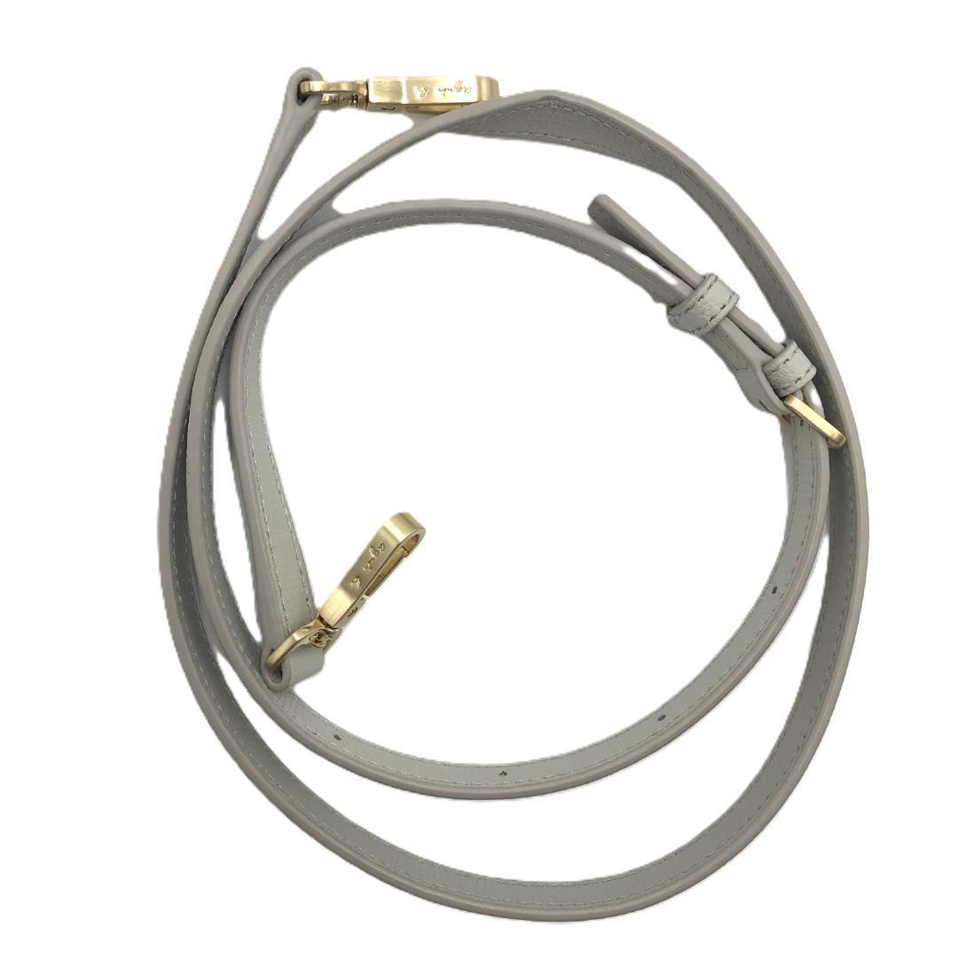 美品　agnes b. アニエスベーグレー レザー　ショルダーバッグ　2WAY