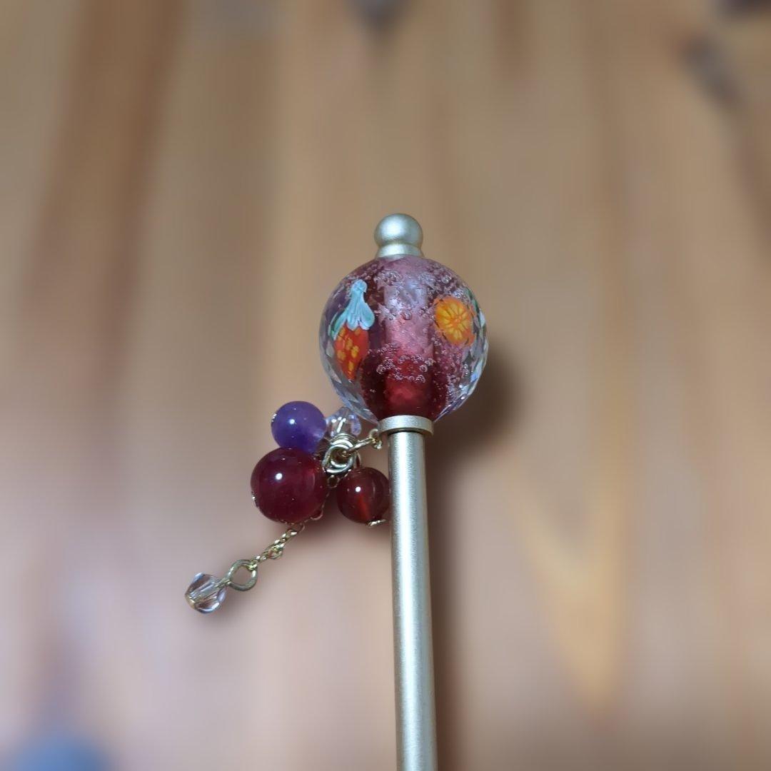 かんざし屋wargo「ガス灯簪×カクテルとんぼ玉サングリア×ソルティドック」