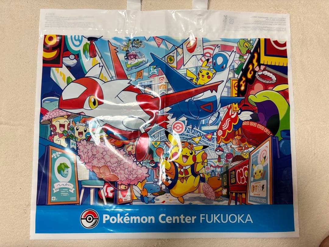 ポケモンセンターフクオカ　福岡一風堂 どんぶり 赤白　ショッパー　レンゲ　5点