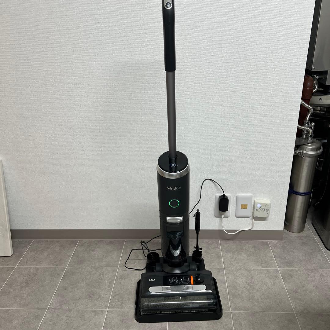 ミンドーアクアエックス水拭き機能付き掃除機 ブラック