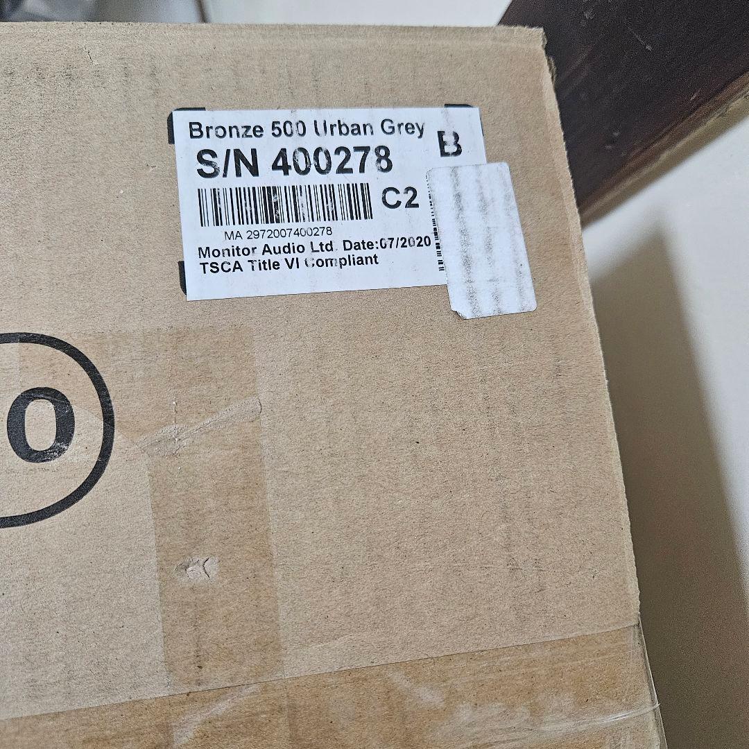 【新品未使用／片側1本】Monitor Audio Bronze 500-6G