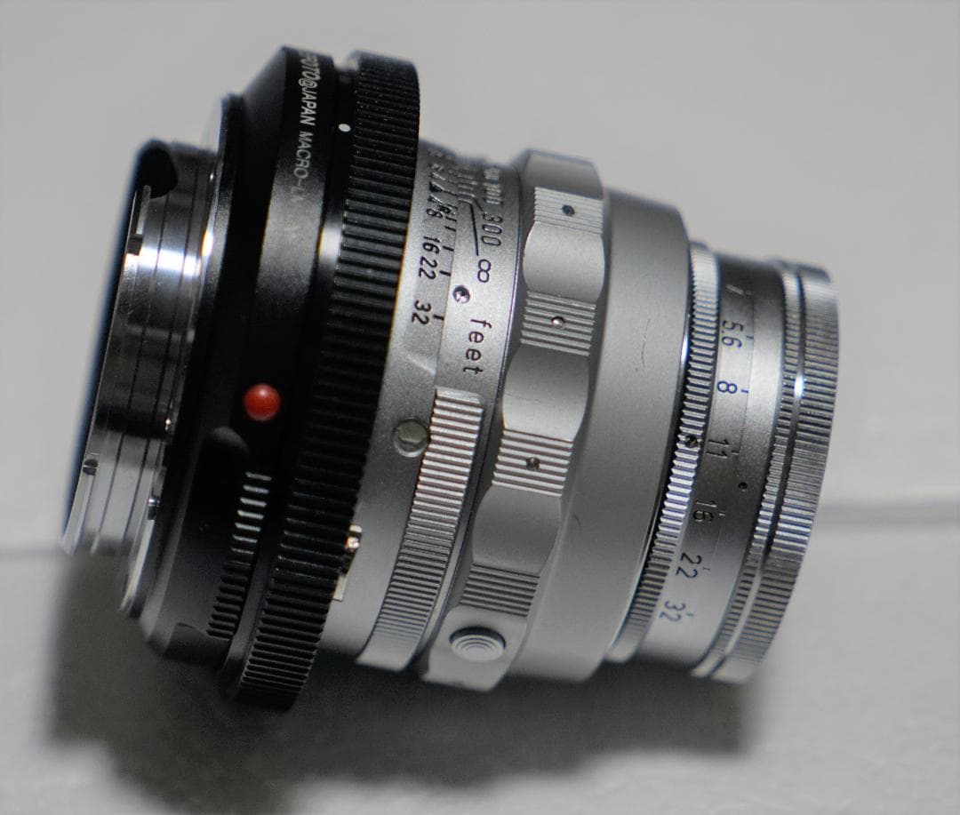 ライカ ELMAR 9CM F4 とマクロアダプター付き