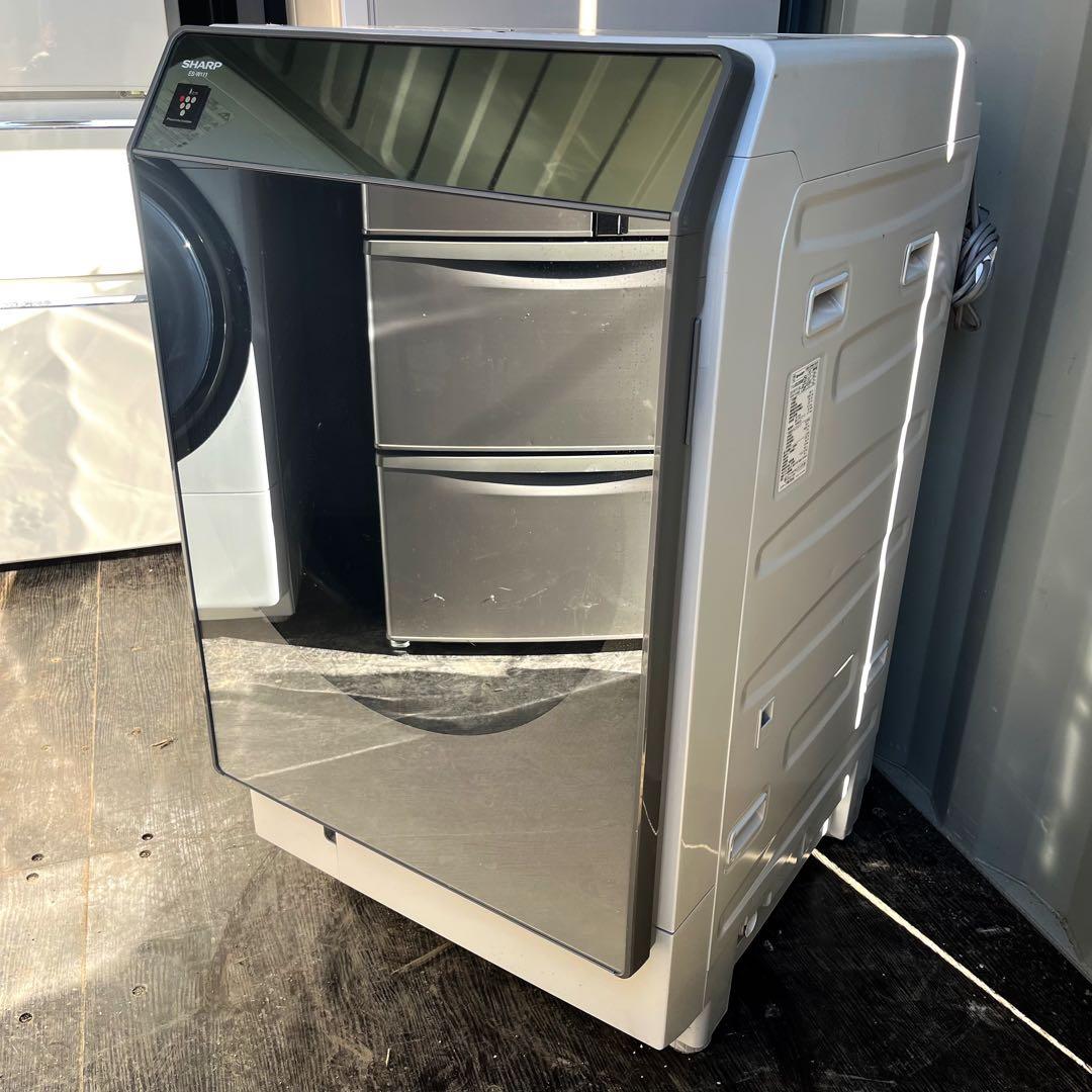 368取付無料！SHARP熱乾燥搭載 超音波ウォッシャー付き ドラム式洗濯機