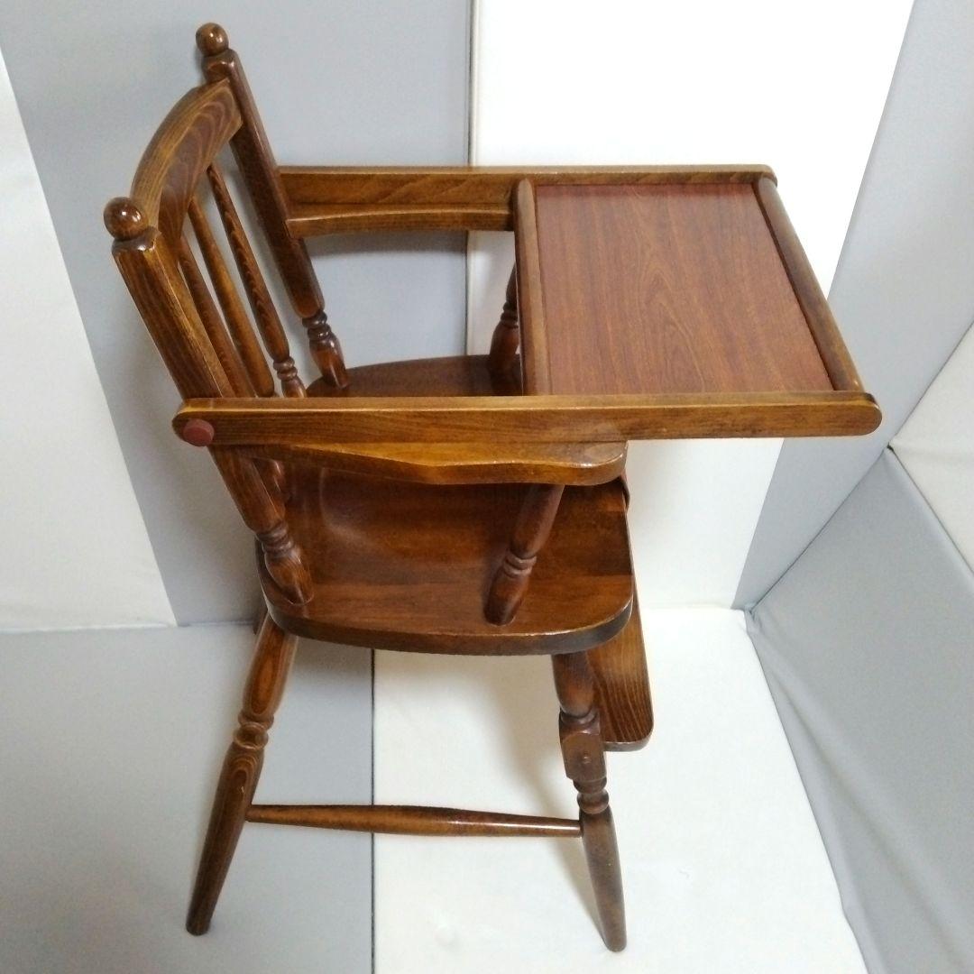 柏木工 ハイチェア ベビーチェア テーブル付き ヴィンテージ