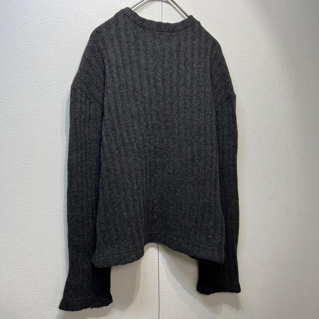 希少 美品 ドルチェアンドガッバーナ 上質 ウール Vネック リブ ニット 48