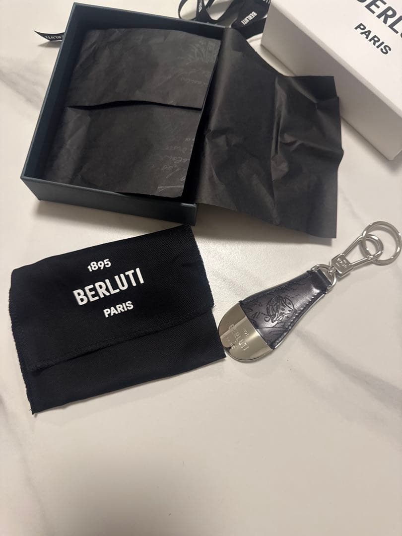 専用　ベルルッティフルスクリットレザー　シューホーン　キーホルダー