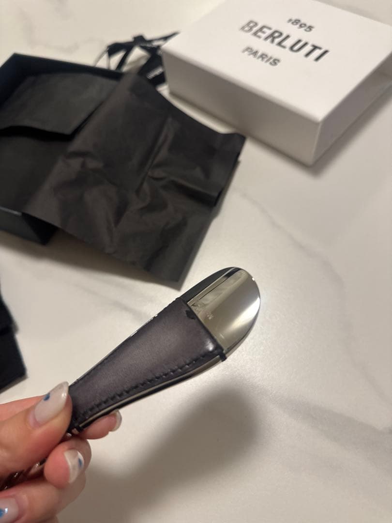 専用　ベルルッティフルスクリットレザー　シューホーン　キーホルダー