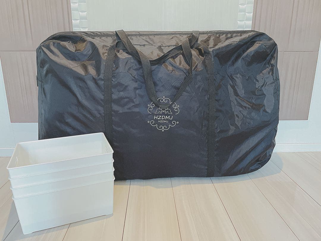 美品‼︎ 半年間使用 HZDMJ ベビーベッド　グレー ネントレ 遮光