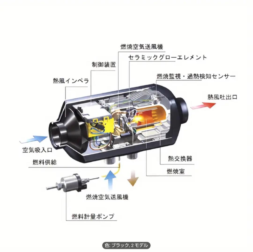 FFファンヒーター　12V.24v　キャンピングカー、大型トラック等