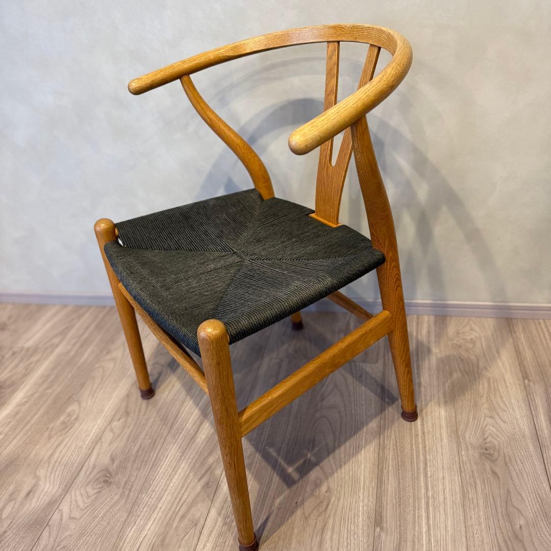 ワイチェア（オーク材・オイル仕上げ・ブラックペーパーコード）