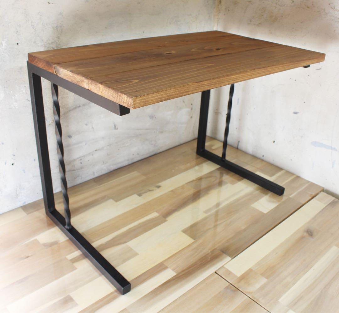 アイアン電子レンジラック！角鉄ネジリ仕様