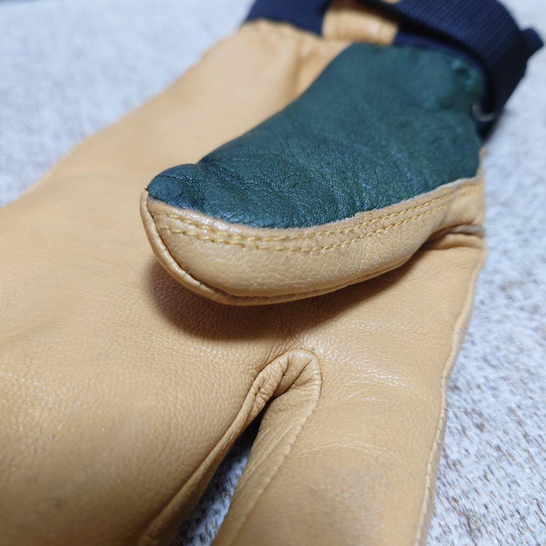 Hestra 3-Finger Full Leather short グローブ