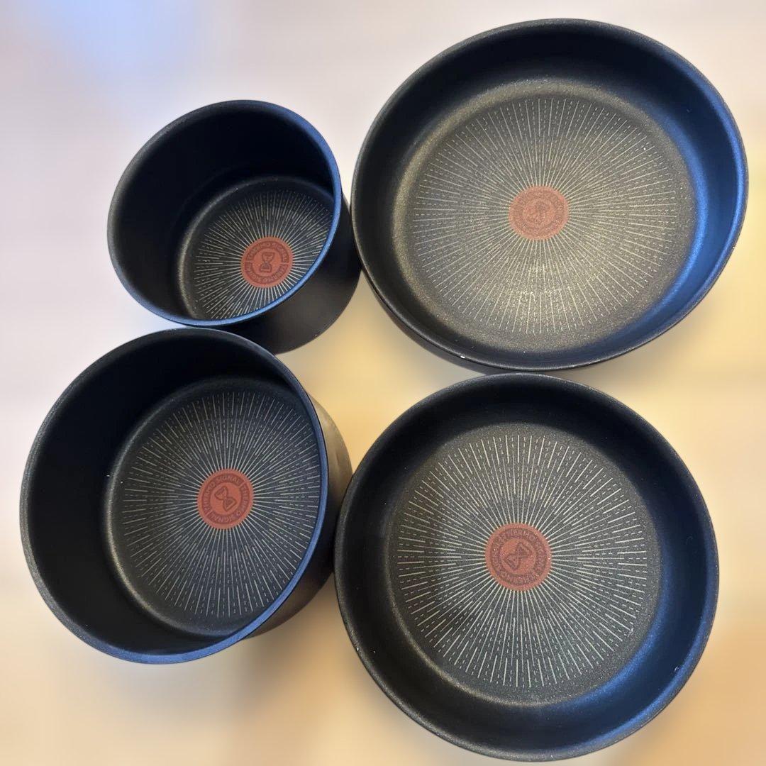 ティファール 取っ手のとれる 鍋 フライパンセット 4点セット IH ガス火対応