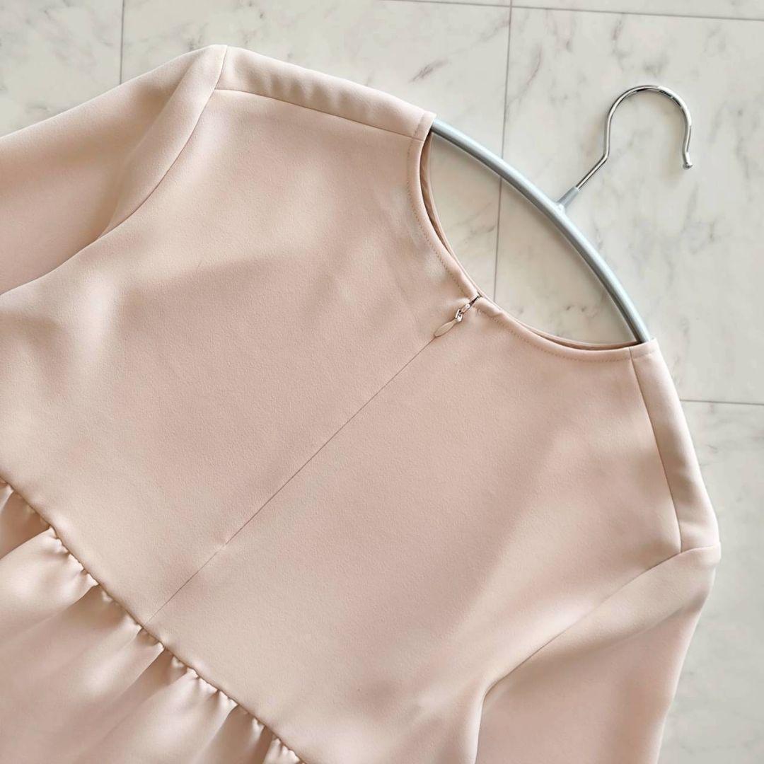 レアカラー ヨーコチャン バックティアード 長袖 ブラウス ピンク