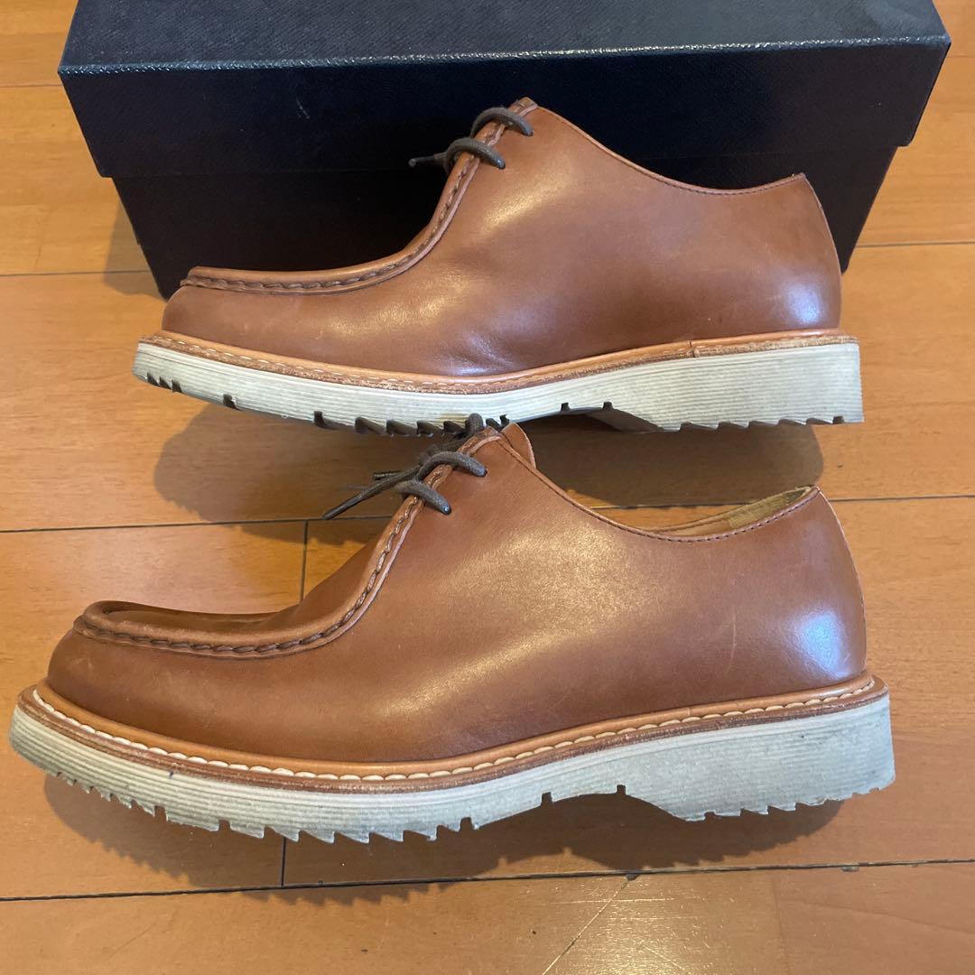 PRADA レザーモカシンシューズ