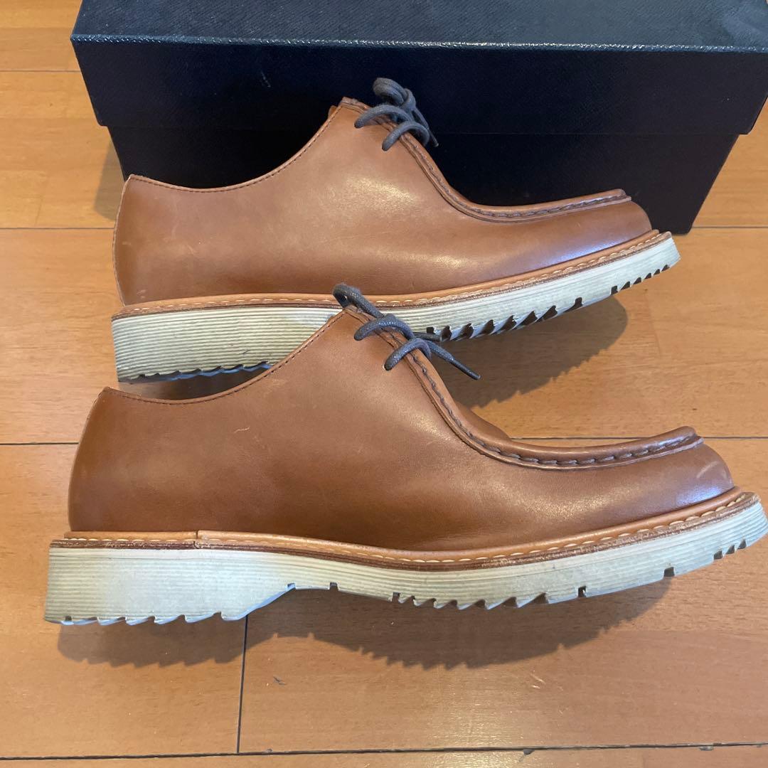 PRADA レザーモカシンシューズ