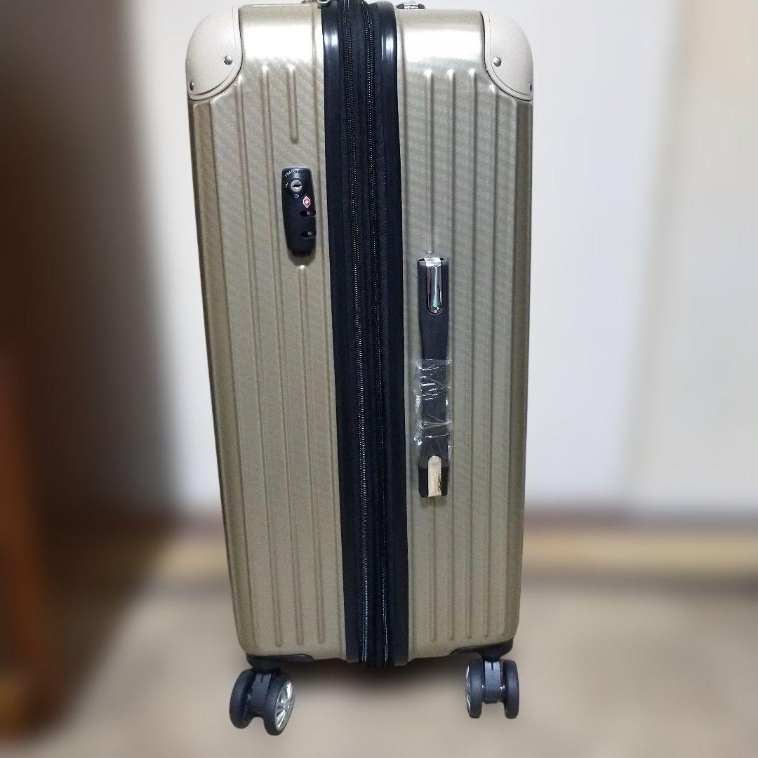 【新品・未使用!!】24インチ　大型　スーツケース　キャリーケース　ゴールド