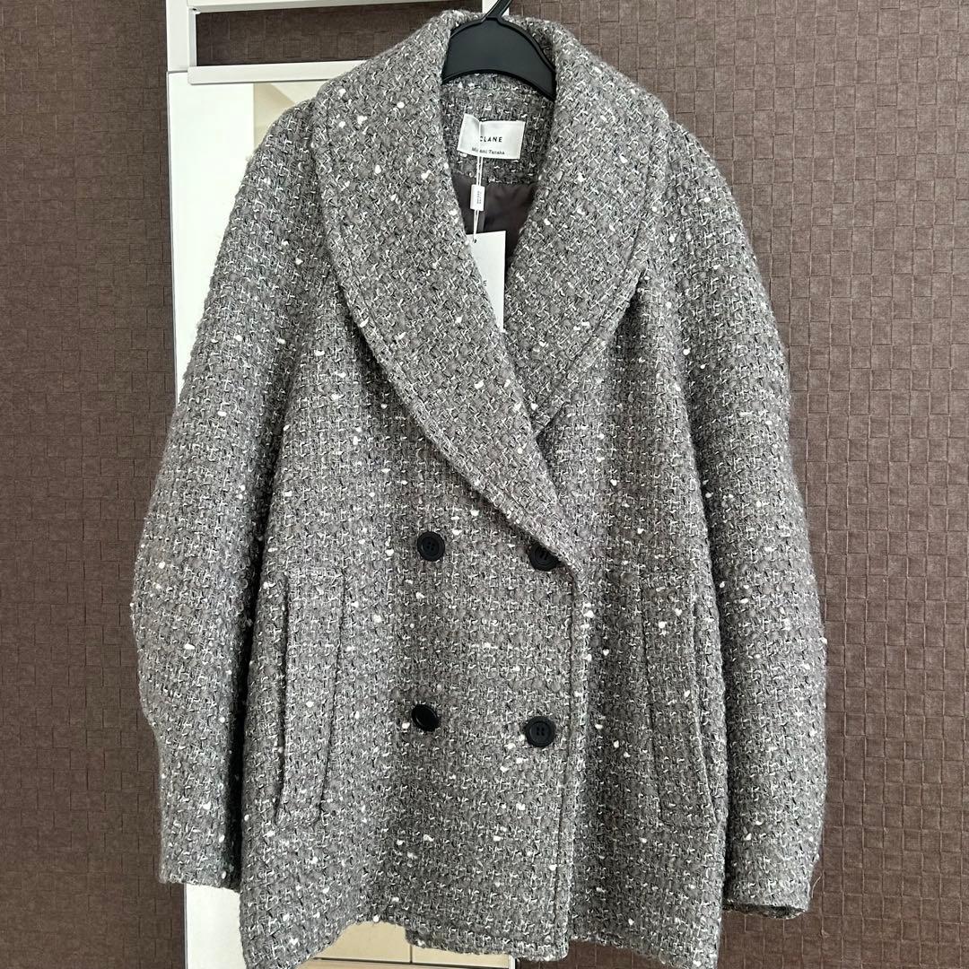 CLANE 田中みな実　オーバーツイードコート　サイズ0