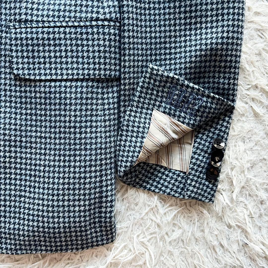 <美品>BOGLIOLI ネイビー カシミヤ ウール ジャケット サイズ46