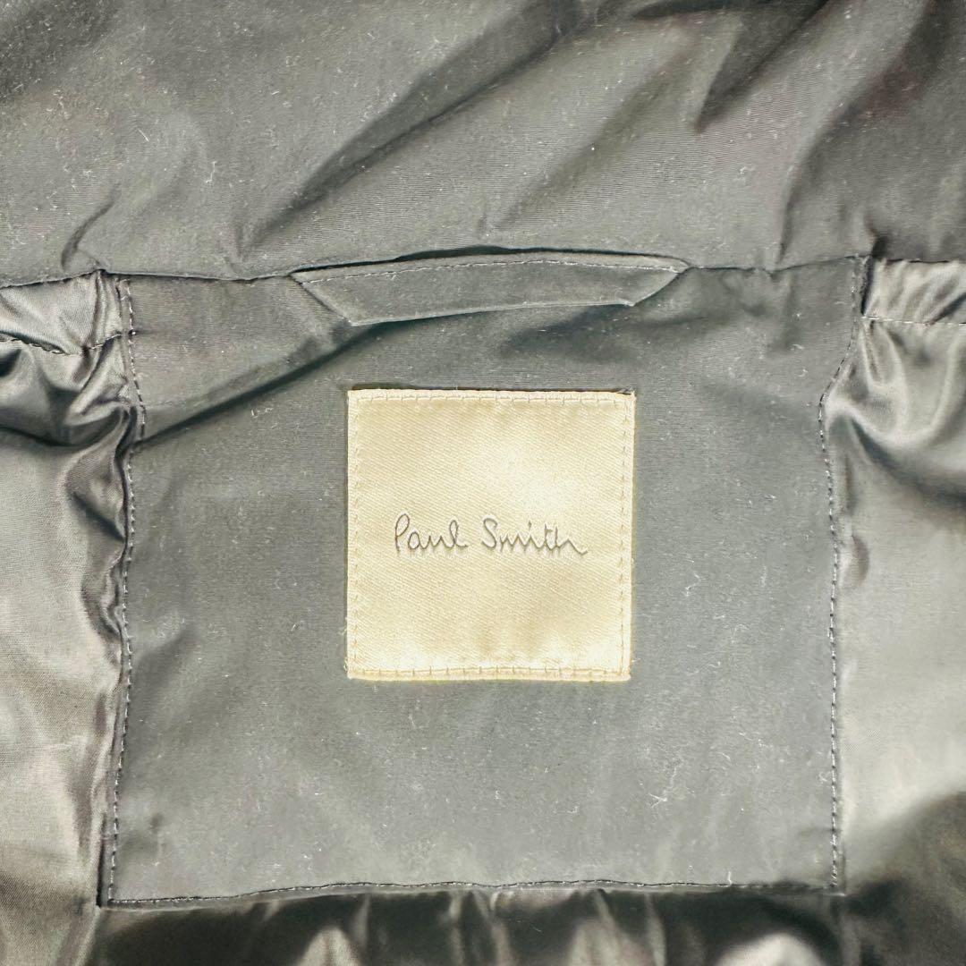 ポールスミス ダウンジャケット コート 現行 マルチストライプ ネイビー　S