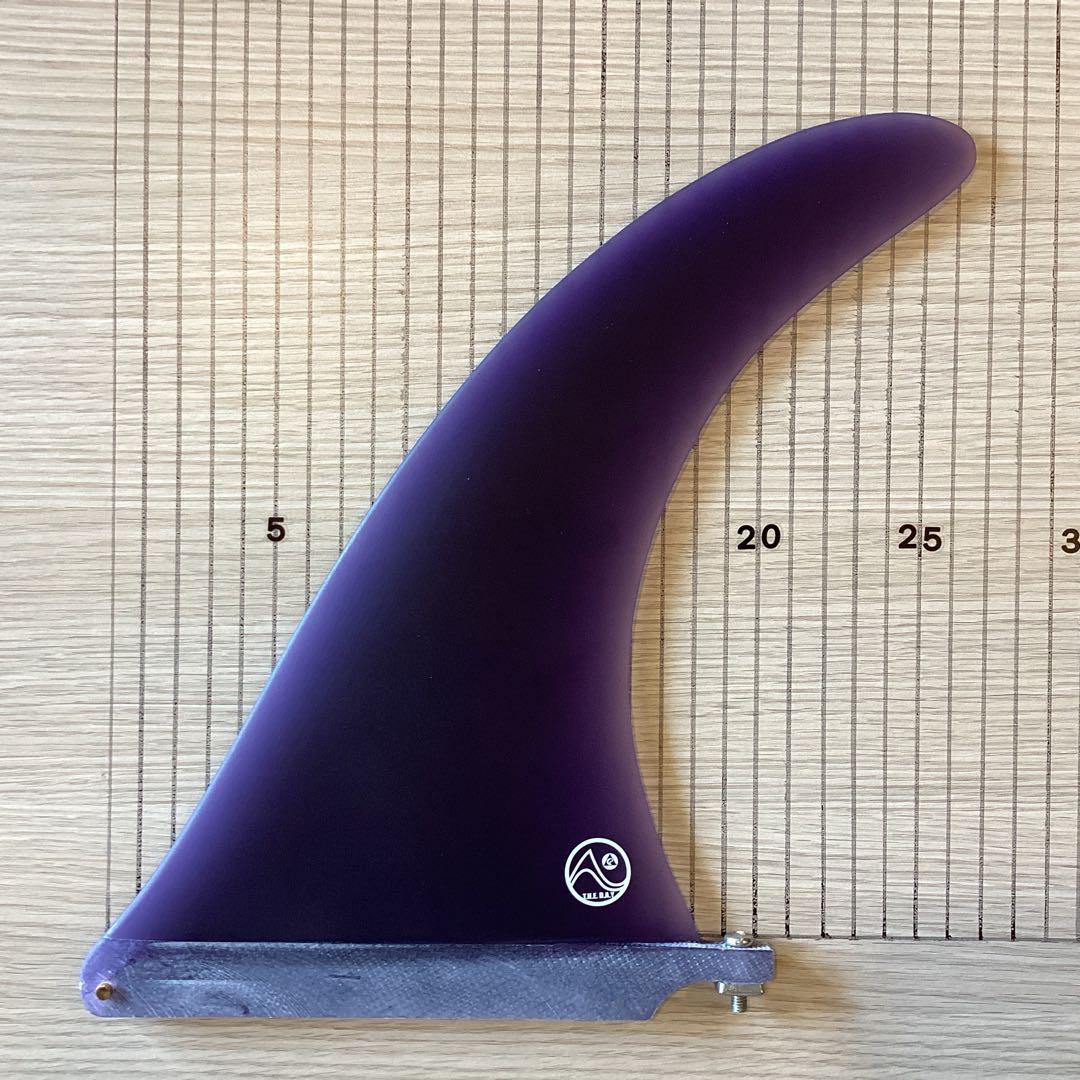 新品未使用シングルフィン10インチ　パープル、 スクリュー付き