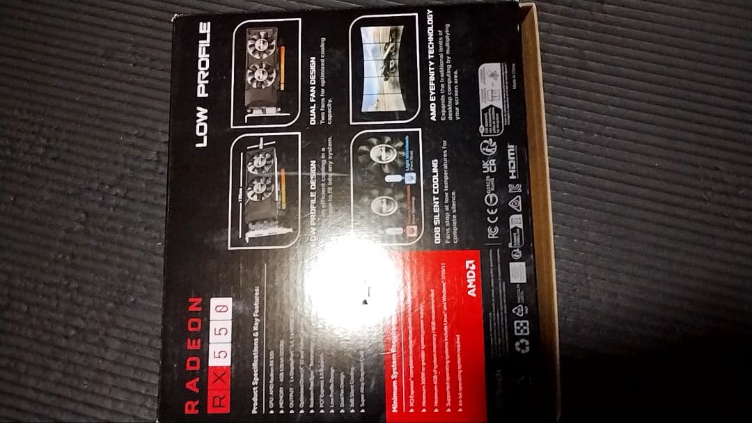 Radeon RX 550 Low Profile グラフィックボード