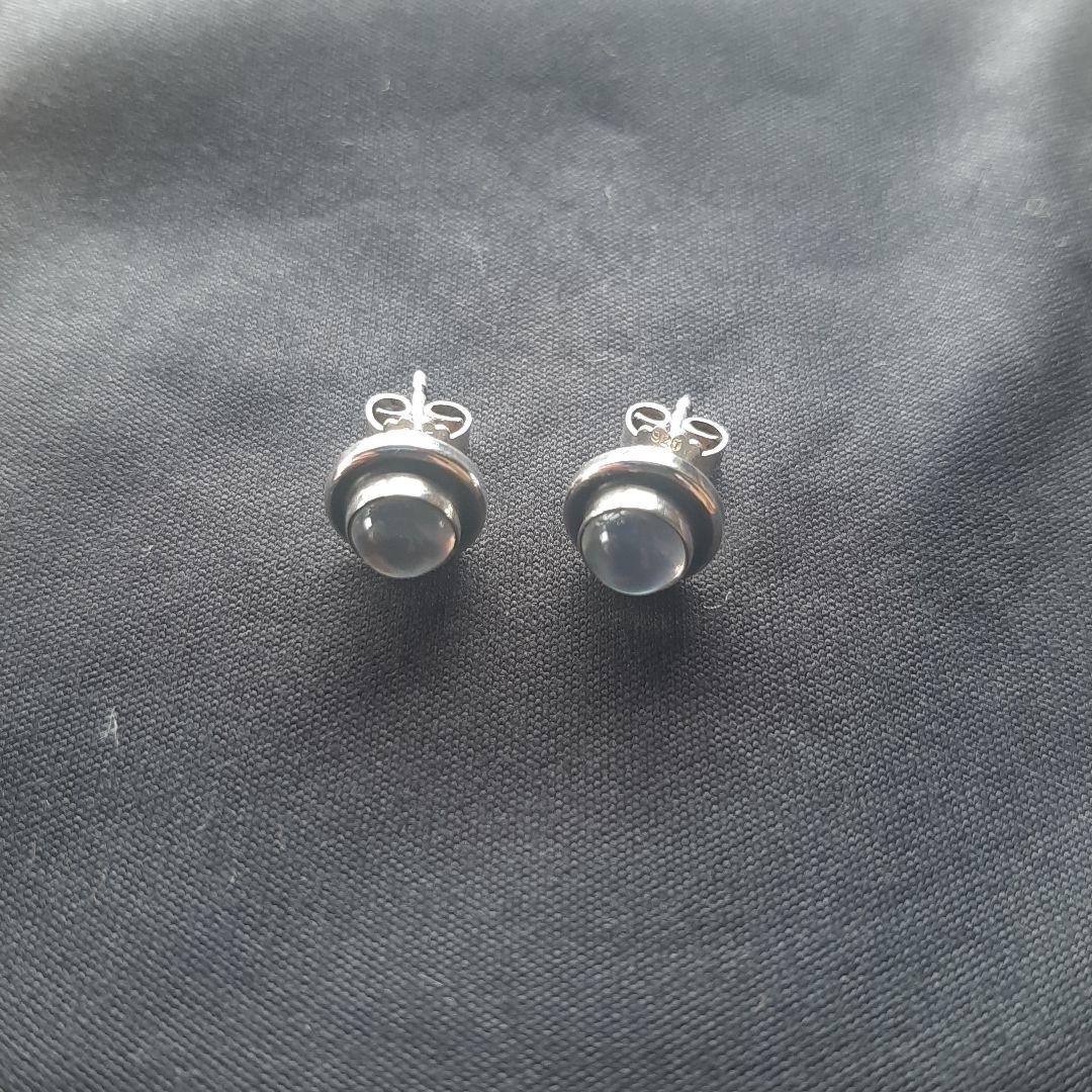 ジョージジェンセンのムーンストーンのシルバーピアス