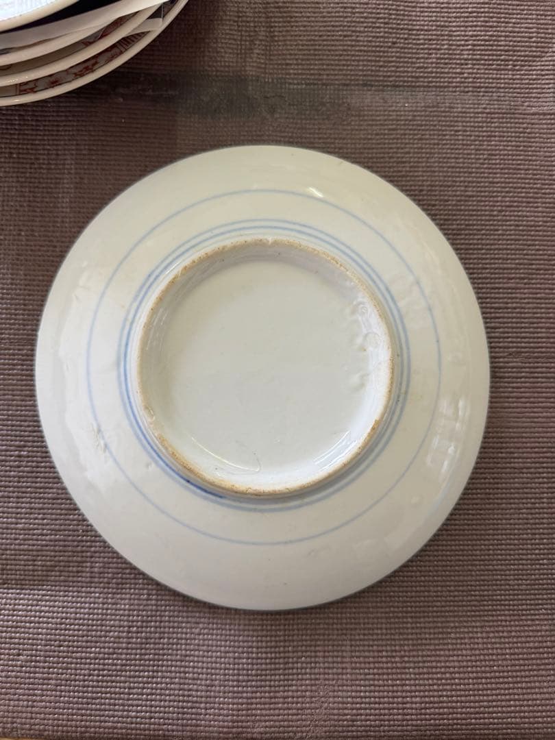 古伊万里　伊万里　色絵　中皿　蔵出し　江戸-明治