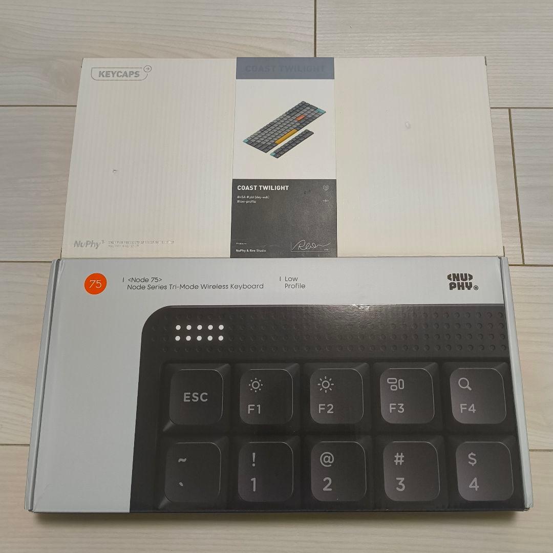 nuphy node75, 純正キーキャップ, 純正ケース3点セット
