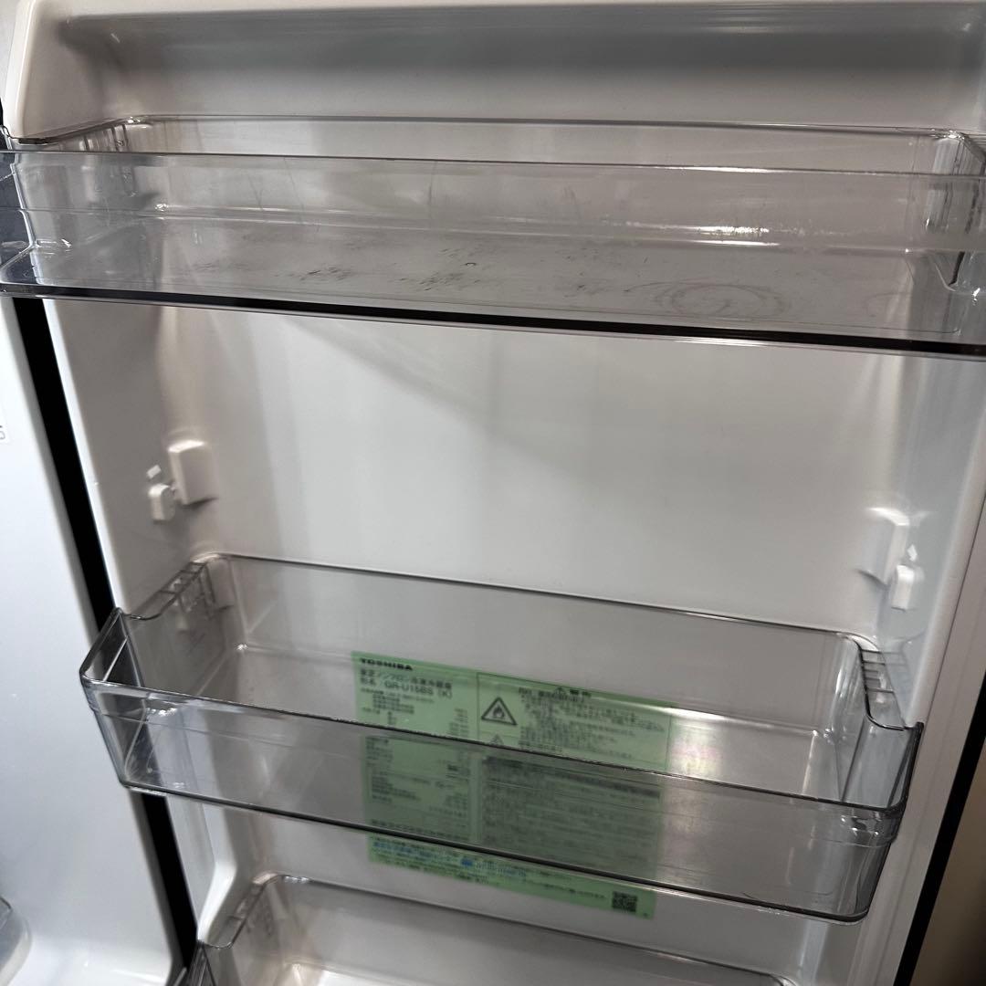 TOSHIBA 冷蔵庫 GR-U15BS（K）