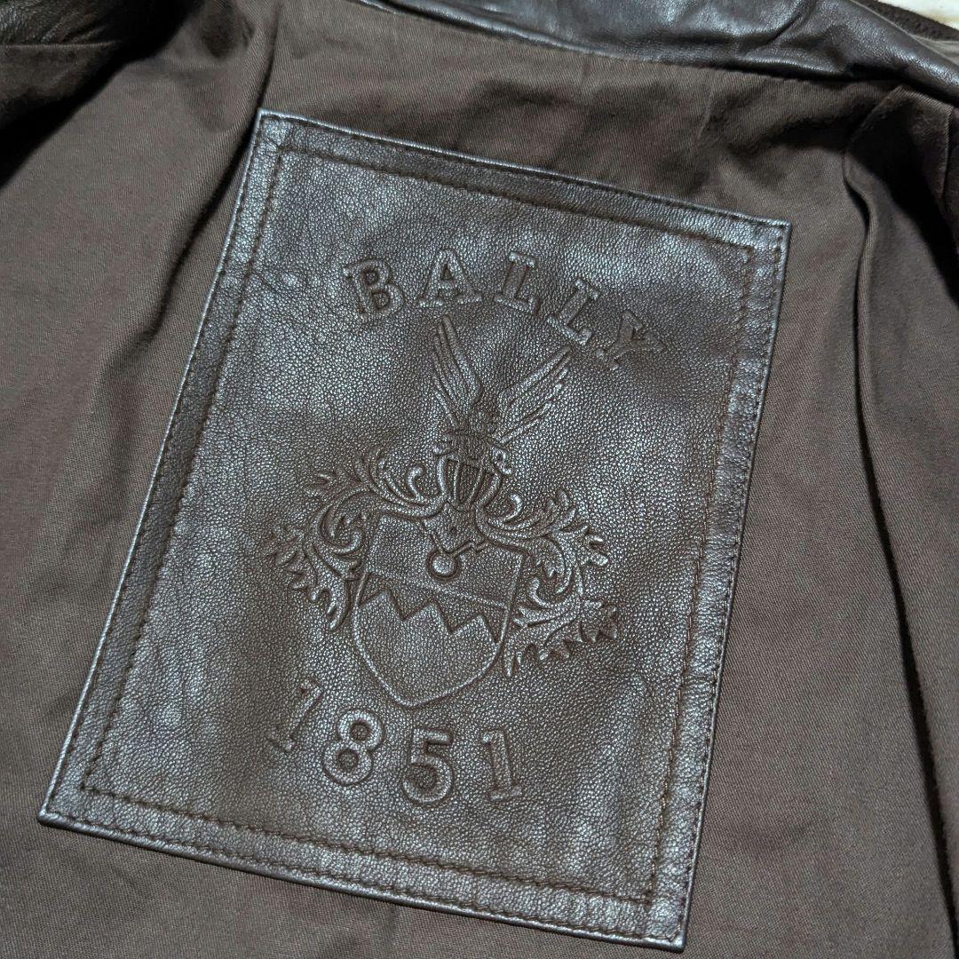 美品✨バリー　ラムレザー　ジャケット　ライダース　ブラウン　40サイズ