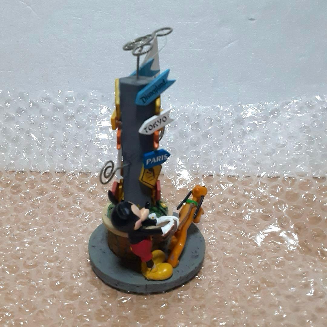 レア　WDW購入　写真立て　ディズニー　ミッキー 標識　プルート フィギュア