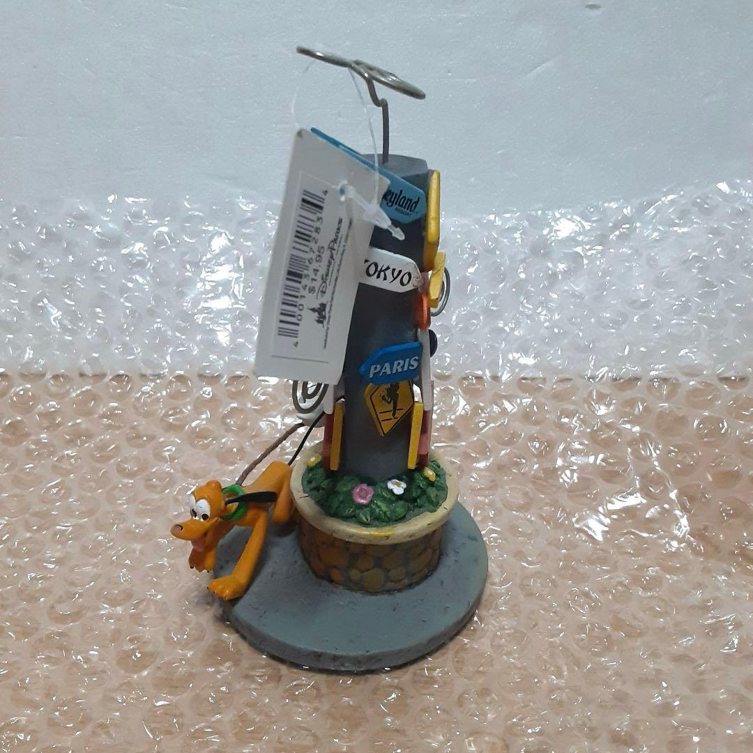 レア　WDW購入　写真立て　ディズニー　ミッキー 標識　プルート フィギュア