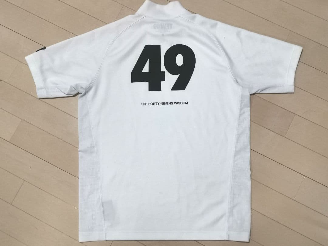 【Ｍサイズ・希少なサイドメッシュモデル】TFW49 モックネックTシャツ 白