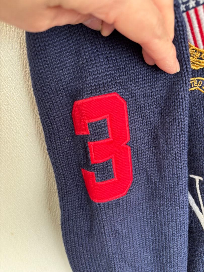 Polo Ralph Lauren ネイビー ジップアップセーター